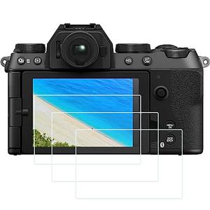 PCTC X-S10 Screen Protector for Fujifilm X-S10 X-T30 X-T20 X-T10 X-F10 X-E3 X-T100 X-A1 X-A2 X-M1【Not for X-S20】 Camera, 0.3mm 9H Hardness Ultra Clear Tempered Glass Screen Anti-Scratch (3 Pack)