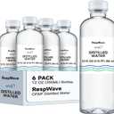 12 oz 6-Pack Distilled Water for CPAP Machines | Made in USA | Use with ResMed and Respironics Machines | Travel-Friendly, Clean, Multi-Use
