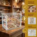 2-Tier Pastry Display Case, Countertop Acrylic Bakery Display Case