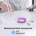 Wireless Earbuds, 2026 Bluetooth 5.4 Ear Buds in Ear with 4 ENC Noise Cancelling Mic, New Wireless Earphones HiFi Stereo Deep Bass 40H Playtime, In-Ear Bluetooth Earbuds LED Display IP7, Violet