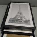 upsimples 11x17 Picture Frame Set of 5, Display Pictures 9x15 with Mat or 11 x 17 Without, Wall Gallery Poster Frames, Black