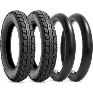Heavy Duty 12.5x2.25 Tire Tubes 12-1/2 x2-1/4 Tire and Inner Tube Set with Angled Valve Stem Compatible with 12.5 inch Tire of Electric Scooters, 2 Sets