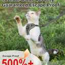 Cat Harness and Leash for Walking Escape Proof Soft Adjustable Cat Leash Breathable Comfortable Vest Easy to Wear Kitten Harness for Outdoor Travel (Grey, M (13-18lb))