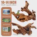 Jorewood Natural Aquarium Driftwood for Fish Tanks & Reptile Terrariums Safe Fish Tank Decorations, Unique Twisted Branches 2-Piece 10-14 Inch Low Tannin, Easy to Sink