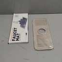 14.6” Silicone Faucet Mat For Kitchen Sink, Kitchen Sink Splash Guard Behind Faucet, Kitchen Faucet Mat For Kitchen Sink, Kitchen Sink Faucet Mat Splash Guard and Sink Water Splash Guard (Black)