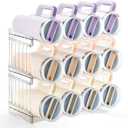 Larger Water Bottle Holder for Stanley Quencher H2.0 Tumbler with Handle, Cabinet Organizer for Stanley Cup Accessories, Kitchen Organizers and Storage for Tumbler Mug Cup Gifts (Larger-12-bottle)