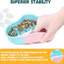 WUGO Slow Feeder Dog Bowls, Lick Mat for Dog Cat, Dog Lick Bowl, Puzzle Toy Dog Food Bowls, Interactive Treat Dispensing, Puppy Pet Slow Eating Anti-Slip Suction Cups, for Large Medium Small Breed