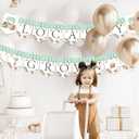 3 x Locally Grown Baby Shower Bunting Banner, Farmer's Market Party Garland Decorations, Theme Farm Fruit and Vegetables Banner for kids Boys Girls Produce Stand