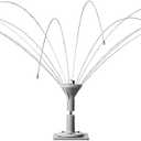 Salcod Bird Deterrent Outdoor 360° Wind-Powered Spinning Device, Stainless Steel Bird Repellent for Roof, Dock, Boat & HVAC Units, Anti Bird Landing Protection – 8ft