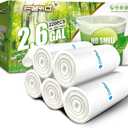 Small Clear Trash Bags  FORID 2.6 Gallon Garbage Bags Wastebasket Bin Liners 220 Count Plastic Trash Bags for Bathroom Bedroom Office Garbage Can (220 count)