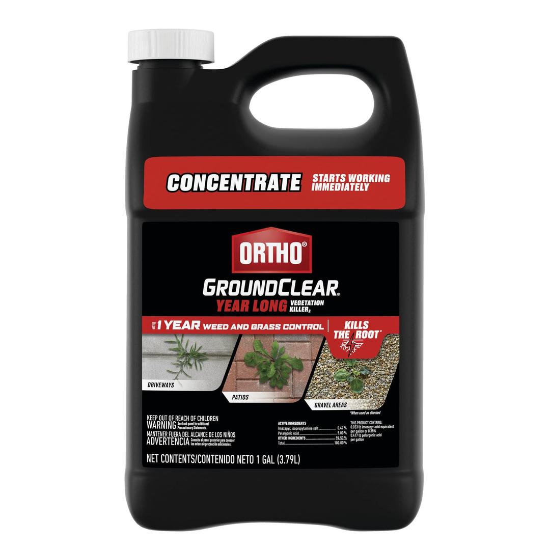 Ortho GroundClear Year Long Vegetation Killer2 Concentrate - Weed Killer Concentrate, Kills and Prevents Weeds Up to 1 Year, 1 gal.