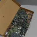 VGIA 6 Pcs 27" Eucalyptus Stems Greenery Stems Eucalyptus Leaf Spray in Green Silk Plastic Plants Floral Artificial Plants for Home Party Wedding Decoration(Dark Green)