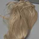 Alanhair Blonde Wigs for Women Shoulder-Length wig with Bangs,HAIRCUBE Synthetic Hair Layered Wigs Heat Resistant Fibre for Daily Party Use