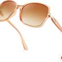 FEISEDY Womens Polarized Sunglasses, Trendy Elegant Colored Frame for Ladies, UV400 Protection B2760