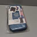 EFFIFLOW Slim Carrying Case Compatible with Switch 2 (2025), Portable Hard Protective Travel Case with 10 Game Slots & Accessory Pocket, Storage Bag for Switch 2 Console & Accessories (Denim Blue)