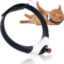 Wearable Automatic Cat Toys, Interactive Laser for Indoor Cats, Cat Laser Kitty Toys for Indoor Cats, USB Rechargeable - Black