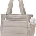 Lunch Box Tote Bag - Versatile Soft Insulated Lunchbox for Women - Lightweight Stylish Simple Lunch Pail Reusable Large Cooler Bag for Adults Work Office Camping Picnic Travel Outdoor Trips Camel 10L