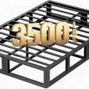 ROIL 10 Inch King Box Spring, Heavy Duty Metal Box Spring Mattress Foundation with Fabric Cover, 3500lbs Max Weight Capacity, Easy Assembly, Noise Free, Non-Slip