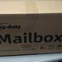Mailbox,with Mounting Post,Comes with 4 Keys, Mailboxes for Outside,Locking Mailbox,Large,Black,Metal Mail Box,Heavy Duty,