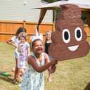 Poop Piata Funny Piata for Kids Birthday Party, Cinco De Mayo, Fiestas Decorations Party Favors17.1 x 13.1 x 3.5 Inches