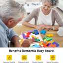 Dementia Products for Elderly -15 Wooden Tiles Matching Dementia Activities with 6 Pcs Picture Book Set for Seniors, Provide Memory Games for Alzheimer's Patients and Adults-Brain Exercise
