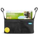 Munchkin Stroller Organizer with Cup Holders and Wet Wipes Case - Travel Storage Bag for Baby and Mom Essentials, Universal Fit, Fits UPPAbaby, Evenflo, BabyTrend and more, Black