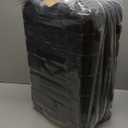 KROSER Hardside Expandable Carry On Luggage with Spinner Wheels & Built-in TSA Lock, Durable Suitcase Rolling Luggage with USB Port, Carry-On 20-Inch, Black