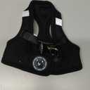 EcoBark Rapid Fastener Super Comfort Fully Adjustable Double Padded Step in Dog Harness (X-Small, Black)