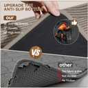 Kitchen Mats for Floor, Super Absorbent Kitchen Mat Kitchen Rugs Non Slip Washable, Comfort Standing Mat for Home, Sink, Laundry, Brown