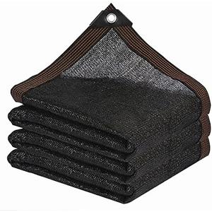 Shade Cloth - Garden Shade Mesh Netting with Grommets Outdoor Sun Shade Cover for Pergola Patio Plants Greenhouse Chicken Coop Black 90% Shading Rate
(6X14FT)