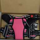 PoyPet No Pull Dog Harness, No Choke Front Clip Dog Reflective Harness, Adjustable Soft Padded Pet Vest with Easy Control Handle for Small to Large Dogs(Pink,L)