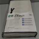 100% Blackout Shield Linen Blackout Curtains for Bedroom 96 Inches Long, Back Tab/Rod Pocket Living Room Drapes, Thermal Insulated Blackout Curtains 2 Panels Set, 50" W x 96" L,Cream