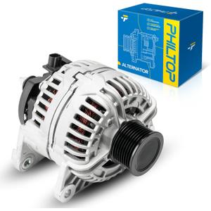 PHILTOP Alternator Compatible with Dodge Ram 2500 2006-2009 5.9T, Ram 3500 2006-2007 5.9T Replace 11235N 12V 136Amp CW SC8 8-Groove Pulley