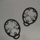 Yaktrax Diamond Grip - Full-Foot Traction on Ice, Snow, & Multi-Terrain Surfaces - Swiveling Diamond Bead Grip Points - Cold-Resistant Easy On/Off Elastic Upper Band