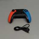 Wireless Switch Controller for Nintendo Switch/Switch 2/Lite/OLED Controller, Switch Controller with a Mouse Touch Feeling on Back Buttons, Extra Switch Pro Controller with Wake-up,Programmable, Turbo Function (Red+Blue)