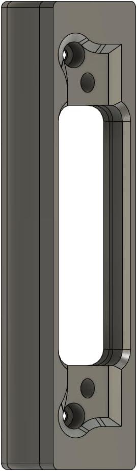 Angled Doorbell Mount compatible with Eufy E340 Security Video Doorbell (35-Degree, Black)