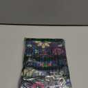 Golf valuables Pouch, Zipper Golf Ball Bag with 4 Pockets, Golf Accessories Pouch for Storing Balls,tees,Mobile Phone,Keys, Cards and Cash, Great Gift for Golfers (2 PACKBLACK+FLORET)