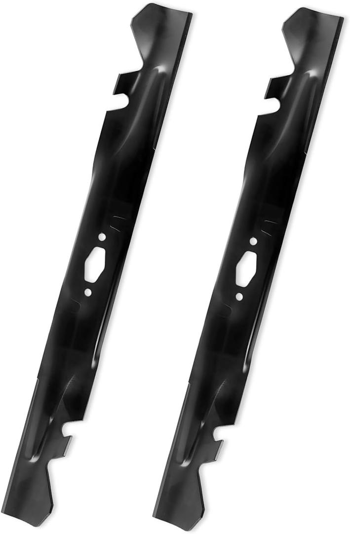 490-110-C203 Mulching Blade Compatible with Cub Ca det 46'' Deck Enduro XT1-LT46 XT2-LX46 Ultima ZT1-46 ZTS1-46, 742P05510-X Lawn Mower Toothed Blade fits for Troy-Bilt Super Bronco Mustang, 2 Pack