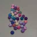 Loetere 38 Pcs 20 mm Rhinestone Beads Bulk Crystal Round Disco Ball Chunky Bubblegum Beads for Pens Bracelets Charms Craft European Style Jewelry Making Supplies Christmas(Mermaid Color)