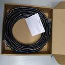 Amazon Basics RJ45 Cat-6 Ethernet Network Cable for Fast Gaming, 1Gbps Transfer Speed, Gigabit Ethernet, Gold-Plated Connectors, Router Modem Switch, 25 ft/7.6m, Black
