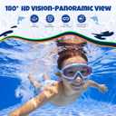 Kids Goggles Age 4-16, Anti-Fog UV 180Clear View Kids Swim Goggles, 3 Pack Swimming Goggles Waterproof Pool Goggles