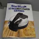 10inch Roti Maker by StarBlue with FREE Roti Warmer and Removable Handle - The automatic Stainless Steel Non-Stick Electric machine to make Indian style Chapati, Tortilla, Roti AC 110V 50/60Hz 1200W (SB-BLA1120)