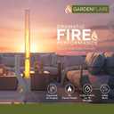 GARDENFLARE Stainless Steel Pellet Stove & Smokeless Firepit, Wood Pellet Patio Heater for Ambiance - Fire Pit for Patio, Fire Tube, Outside Backyard Bonfire & Outdoor Fireplace
