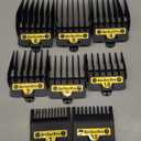 8PCS Clipper Guards for BaBylissPRO Barberology FX870, FX880, FX825, and FX673 Clippers,Trimmer Replacement Guards for Babyliss Clippers, Black