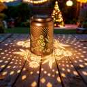 2 Pack Hummingbird Solar Lanterns Outdoor Waterproof Hanging Solar Lights, Garden Decor Gifts for Women Mom Grandma Metal Garden Decorative Lights for Yard, Backyard, Patio, Porch