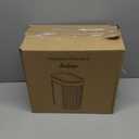 Jinligogo 5 Gallon Bathroom Trash Can with Lid, Automatic Motion Sensor Black Trash Can, Touchless Slim Waterproof Garbage Bin for Kitchen, Bedroom, Office, and Bathroom