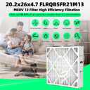 2 Packs FLRQB5FR21M11 20.2''x26''x4.7'' Air Filter Compatible with Trane FLRQB5FR21M13 and Envirowise 20.2'' x 26'' x 4.7'' MERV 13 Media Filter