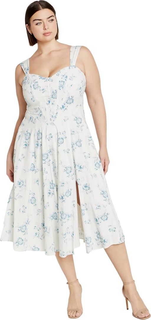 City Chic Women's Plus Size Dress - Marylou Print (Etched Bud, Size 22 Plus)