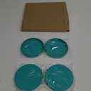 Silicone Bowl Lids fit Pyrex Glass Bowls 7200-PC 2 Cup, Yodecy Silicone Bowl Lids fit Anchor Hocking Glass Bowls 7200-PC 2 Cup,Replacement Lids 4.76in(4 Pack Blue-green,Container not Included)