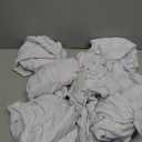 VEVOR 12 PCS White Folding Chair Covers, Kitchen Chairs Cover, Universal Washable Slipcovers Protector, Removable Chair Seat Covers, for Wedding Party Dining Room Banquet Event